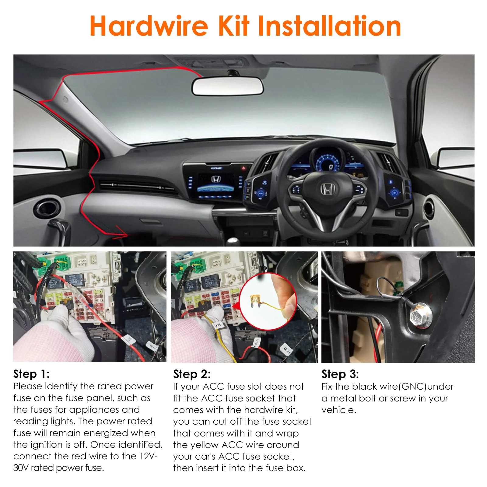 Universal 11.5ft ACC Hardwire Kit - Image 7