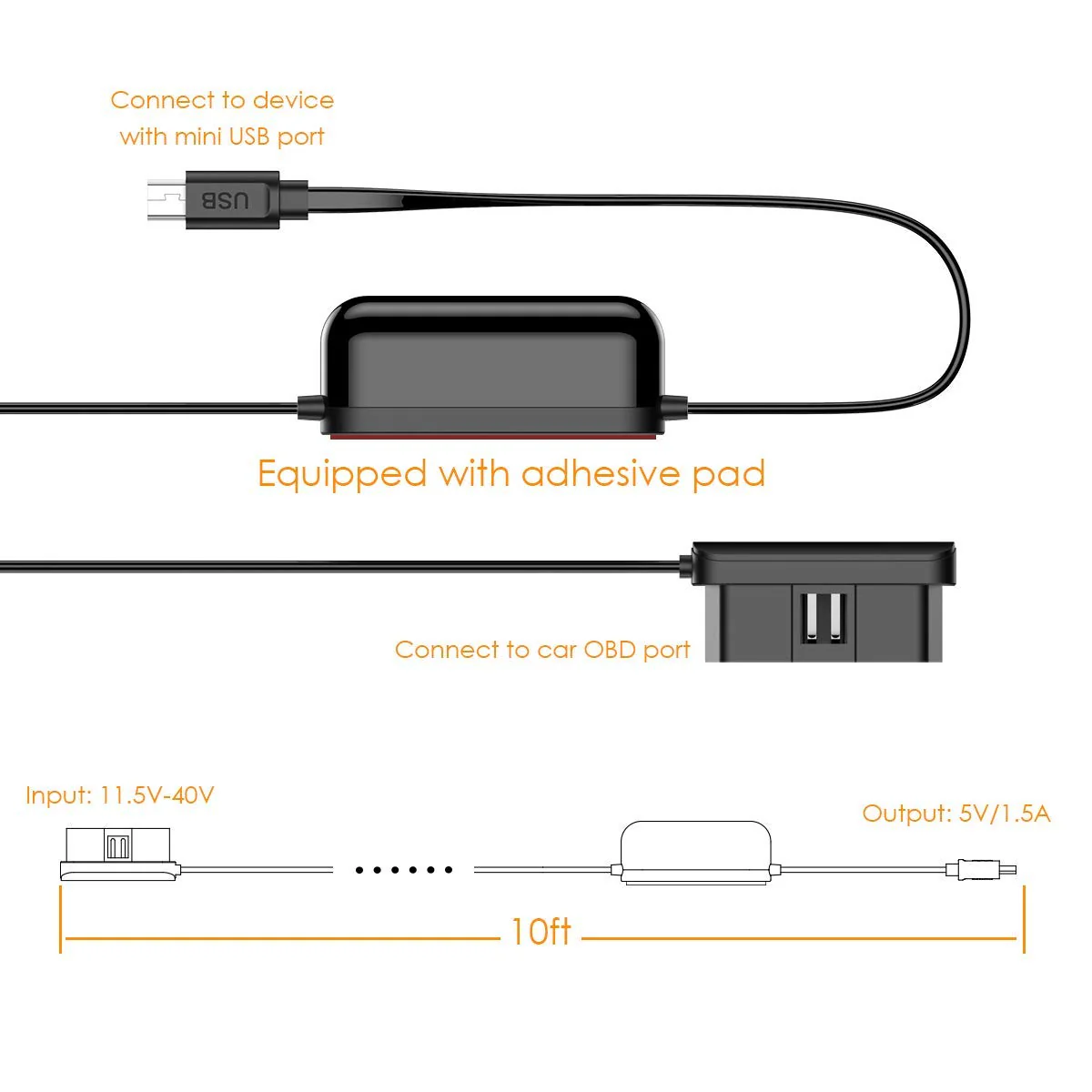 OBD Hardwire Charger Cable - Image 5